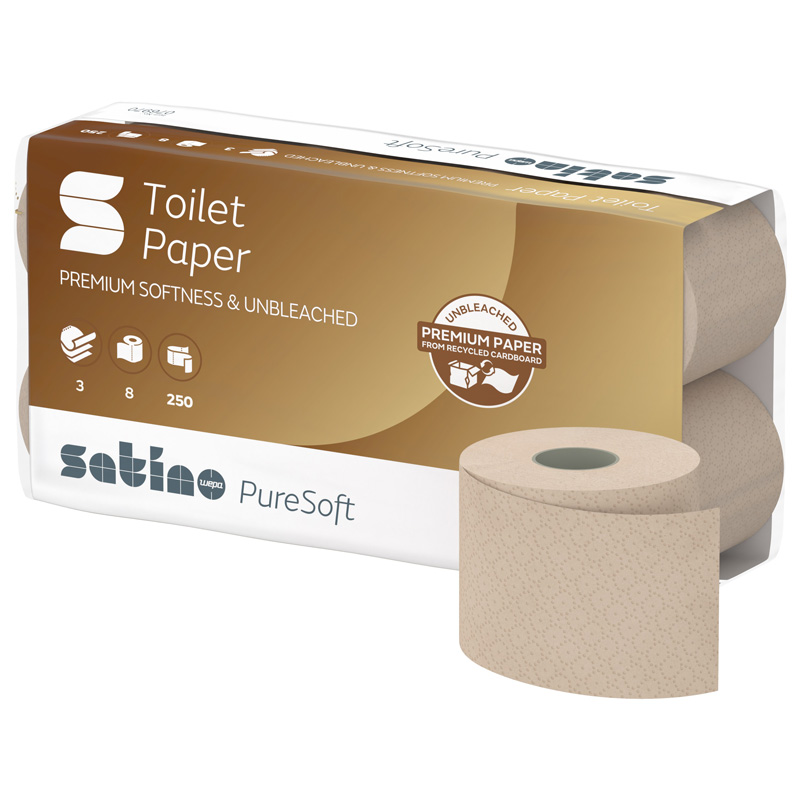 WC Papier PureSoft 3lg - 250 Blatt - 64 Rollen (MT1)